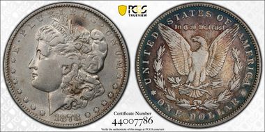 1878 7TF $1 Reverse of 1879 N1