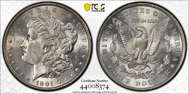 1901 $1 MS62