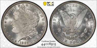 1885-O $1 MS67+