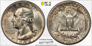 1942 25C DDR FS-801 MS63