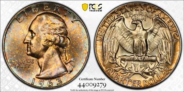 1963 25C Type B Reverse, FS-901 MS65