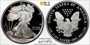 1989-S $1 Silver Eagle PR69DCAM