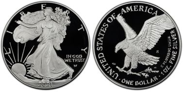 2021-S $1 Silver Eagle - Type 2 PR70DCAM