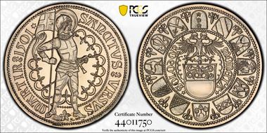 1972 Medal "1501 Solothurn Thaler" Silver Restrike SP66