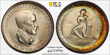 1936 50C Cincinnati MS66+