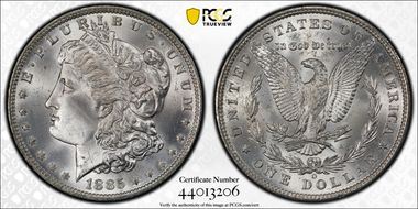 1885-O $1 MS66