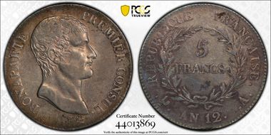 AN 12-A (1803) 5 Fr Gad-577 Consul AU53
