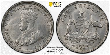 1915-H Shil AU58