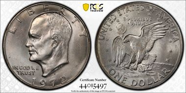 1972-D $1 MS66