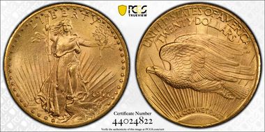 1911-D $20 MS66+ 