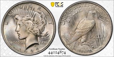 1923 $1 MS67+ 
