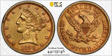 1898 $5 N1