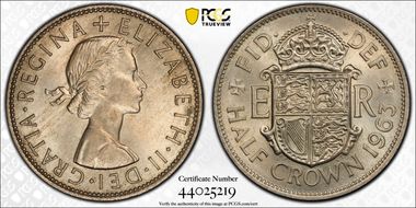 1963 1/2 Cr S-4145 MS64