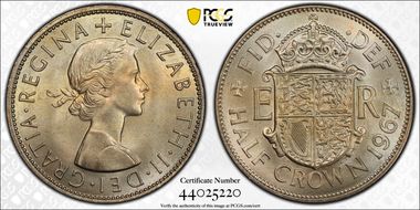 1967 1/2 Cr S-4145 MS66