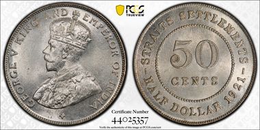 1921 50C MS64