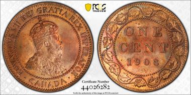 1908 1C MS65RB
