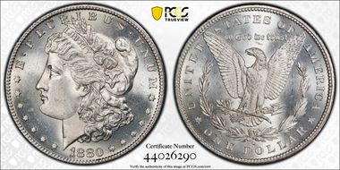 1880-S $1 MS64