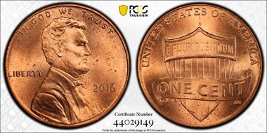 2016 1C Shield MS65RD