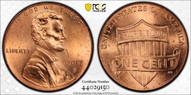 2017-P 1C Shield MS66RD