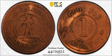 (1861-65) CWT F-255/393a Knickerbocker Currency N1BN