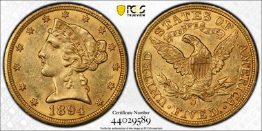 1894-O $5 MS61