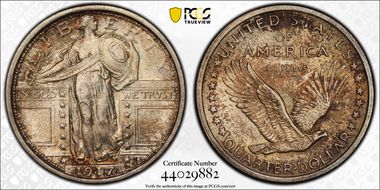 1917 25C Type 1 MS66FH