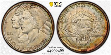 1935-D 50C Arkansas MS67