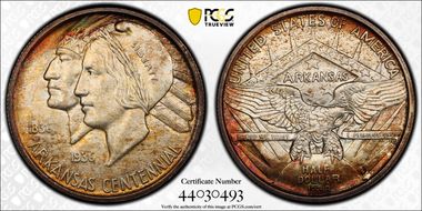 1938-S 50C Arkansas MS67