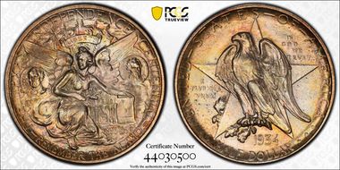 1934 50C Texas MS67+