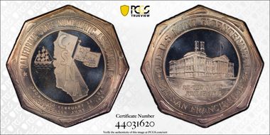 1974 Medal San Francisco Mint Bicentennial C.S.N.A Silver MS67