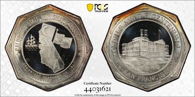 1974 Medal San Francisco Mint Bicentennial C.S.N.A Silver MS67