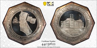 1974 Medal San Francisco Mint Bicentennial C.S.N.A Silver MS67