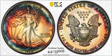 1988 $1 Silver Eagle MS67