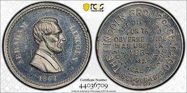 1939 Token TC-543206 Aluminum 18mm The Lincoln Group of Chicago N1