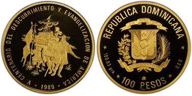 1989(c) 100 P Columbus Au PR69DCAM