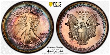 1988 $1 Silver Eagle MS67