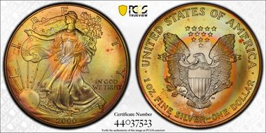 2000 $1 Silver Eagle MS66