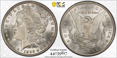 1892-CC $1 MS65