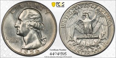 1956-D 25C MS65