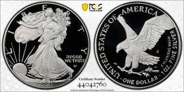 2021-S $1 Silver Eagle - Type 2 PR70DCAM