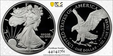 2021-S $1 Silver Eagle - Type 2 PR70DCAM