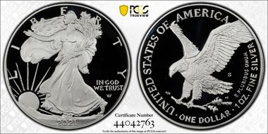 2021-S $1 Silver Eagle - Type 2 PR70DCAM