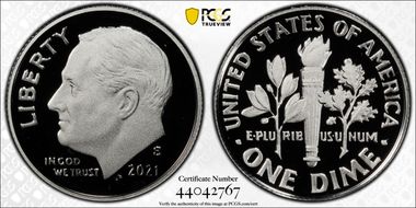 2021-S 10C Silver Limited Edition Proof Set PR70DCAM