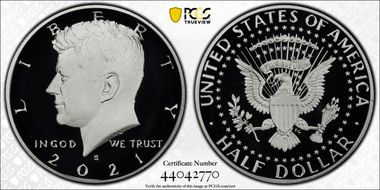 2021-S 50C Silver PR69DCAM