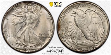 1945-D 50C MS66+