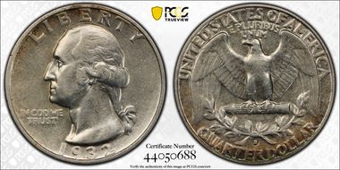 1932-S 25C AU50