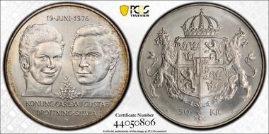1976-U 50 Kr Wedding MS66