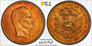 1887 100 Bol KM-34  Au AU55