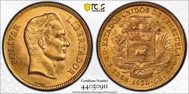 1930 10 Bol KM-31  Au MS63