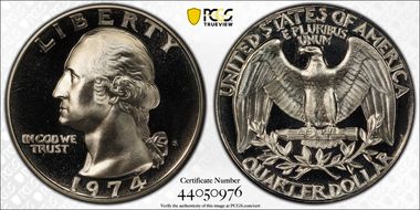 1974-S 25C PR67CAM